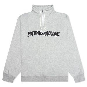 FUCKING AWESOME FA QUARTER ZIP PULLOVER - HEATHER GREY